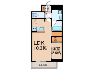 セレニテフラン本町の物件間取画像